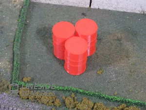 3 x 1:22.5 G Scale 200L Oil Barrels (LS4008) 3D Printed Garden Railway RED - Picture 1 of 4