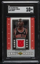 2007-08 Upper Deck Game Jersey Relic Michael Jordan #GJ-JM SGC 10 GEM HOF