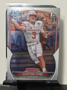 Tarjeta de novato 2022 Bowman University cromada #98 Clayton Tune Houston Cougars - Imagen 1 de 6