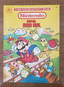 Nintendo Super Mario Bros Coloring Book 1989 Golden SEE PICS Nice Condition - Picture 1 of 5