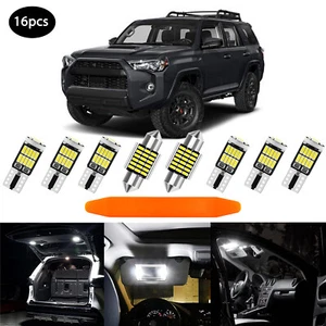 White LED Lights Interior Package Kit for 2003 - 2022 2023 2024 Toyota 4Runner - Picture 1 of 19