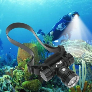 200000LM Proiettore Immersione Faro Subacqueo Led Testa Scuba Torcia - Foto 1 di 8