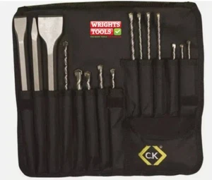 CK Tools SDS Concrete Drill Bit & Chisel Set 15 pieces T3133 - Picture 1 of 1