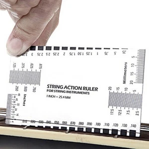 Steel String Action Gauge Ruler Guide Setup Measuring Luthier for Guitar Pip dn - Bild 1 von 10