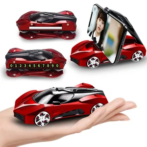 360° Car Phone Holder Sport Car Style w/ Number Plate & Dashboard Aromatherapy - Picture 1 of 9