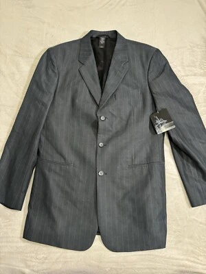 Chaqueta Blazer Abrigo Deportivo Claiborne R-Essentials Para Hombre Talla 40L Rayas Foto 1 de 4