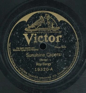 78tk-piano-VICTOR 19320-Roy Bargy-(Sunshine Capers/Rufenreddy) - Imagen 1 de 2