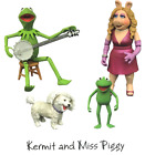 Muppet Show Kermit & Miss Piggy Diamond Select Action Figur The Muppets 12 cm
