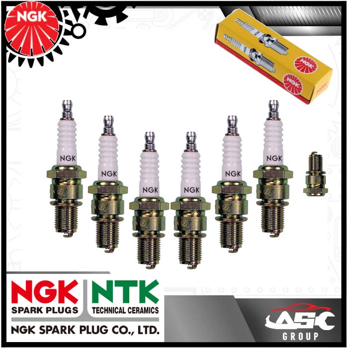 Ngk Jaune Boite Allumage Bougie - Stk N° :2912 - Pièce N° : BP8ES - x6 - Image 1 of 1