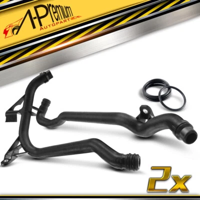 Tubo de refrigerante de agua de entrada de calentador de motor A-Premium de 2 piezas para BMW 325xi 330xi X3 X5 Foto 1 de 4