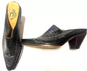 🔥LUCCHESE CHARLIE 1 HORSE WOMEN'S LEATHER SLIP ON WESTERN SHOES, SIZE 6 1/2 B - Picture 1 of 24