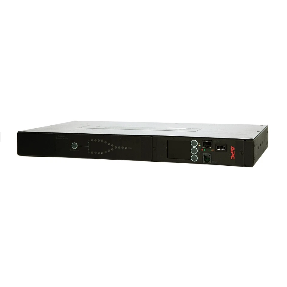 APC PDU Rack ATS, 200/208V, 20A, L6-20 in, (8) C13 (1) C19 out AP4430 - Image 1 of 2