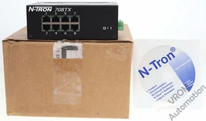 Conmutador Ethernet industrial excedente Red Lion 708TX - Imagen 1 de 8