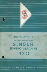 Singer 111G156 Instruction Manual User Guide: Coil Bound 26 Pages - Picture 1 of 1