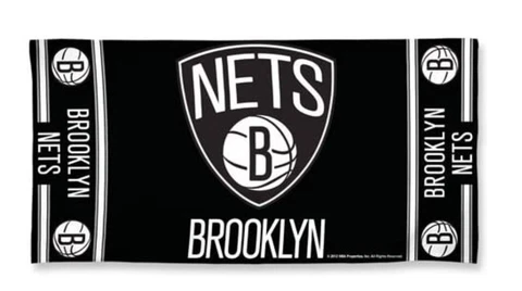 NBA  Brooklyn Nets Wincraft 30" X 60" Fiber Reactive Pool Beach Dorm Towel NEW Cover