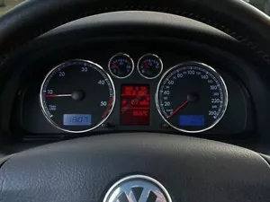 For VW T5 Transporter 03-10 Polished aluminum rings for the dashboard gauge set - Picture 1 of 9