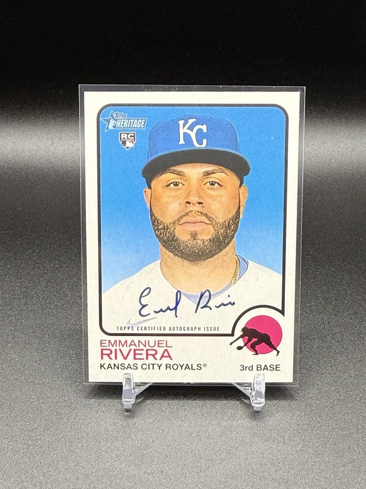 #ROA-ER Emmanuel Rivera Real One Autograph (RC) 2022 Topps Heritage High Number - Image 1 of 2