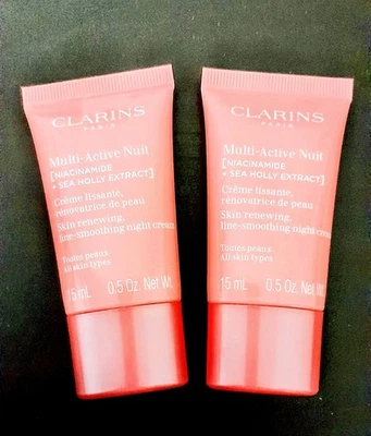 Clarins Multi-Active Night Cream 2x15ml (30ml) *NEW&SEALED* - image 1 of 2