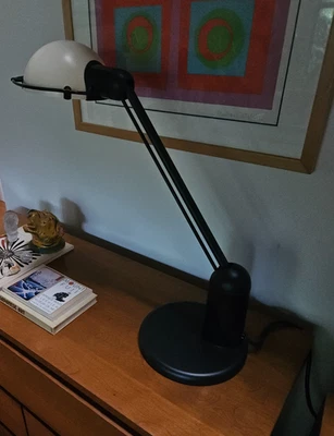 Lámpara de mesa de escritorio ajustable D Lyra años 80 lámpara de mesa de escritorio Lyra vintage - elegante MCM Foto 1 de 4