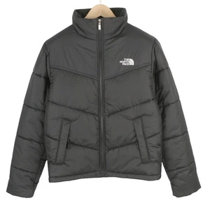 THE NORTH FACE Men Jacket XS Black Full Zip High Neck Insulated Logo Puffer * - Picture 1 of 17