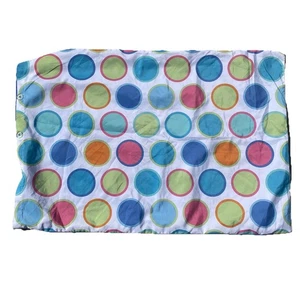 Almohada estándar Wamsutta de colección falsa rara puntos coloridos 17”x 29” - Imagen 1 de 5