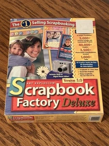 Scrapbook Factory Deluxe Version 3.0 for Windows Big Box Version NEW - Picture 1 of 3
