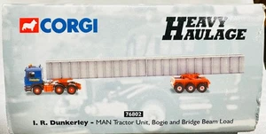 I.R. Dunkerley MAN Tractor Unit w/ Bridge Beam Load By Corgi 1/50th Scale - Picture 1 of 10