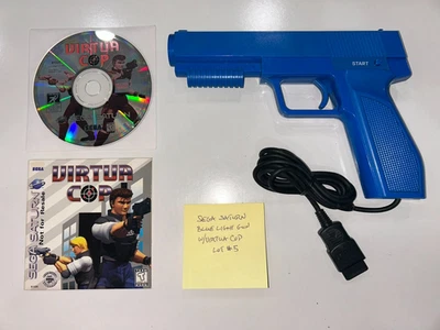 Virtual Cop (Sega Saturn) quase perfeito + controlador de arma de luz Saturn testado limpo #5 - Imagem 1 de 4