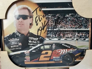 Handsignierte Rusty Wallace Postkarte 8x10 GERAHMT & geschützt NASCAR - Bild 1 von 4