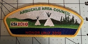 ARBUCKLE AREA CONSIGLIO STRISCIA 2010 UNITÀ D'ONORE BOY SCOUT CSP BSA - Foto 1 di 1
