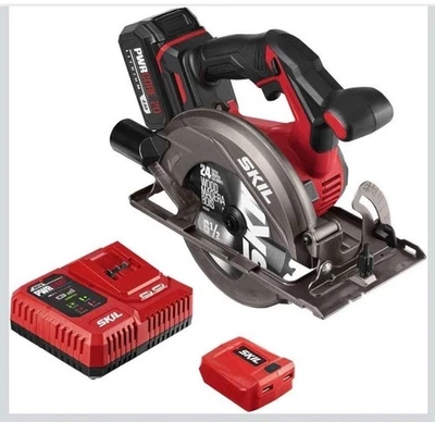 SKIL PWR CORE20 Brushless 20V 6-1/2'' Circular Saw Kit,4 Ah Battery&PWR Charger - Image 1 of 4