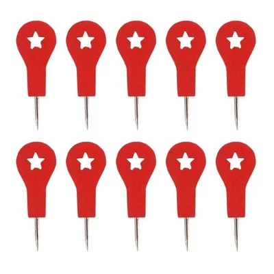 Decorative Push Pins With Wooden Star Accent Pushpins for Safe Home Office Use - Image 1 of 4