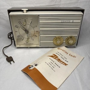 Vintage Zenith Radiowecker 60er Jahre Röhrenradio mit Handbuch GETESTET funktioniert Modell X174J - Bild 1 von 17