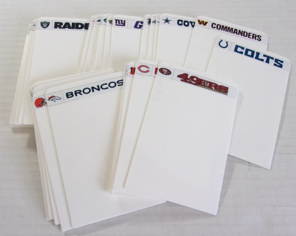New Sports NFL Football Team 32 Plastic Dividers For Sorting Free Shipping! (a) - Image 1 of 1