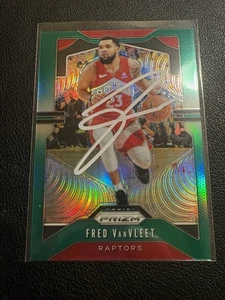 2019-20 Panini Prizm Fred VanVleet Signed No. 157 Ip Auto Gtp Grün - Bild 1 von 2