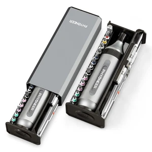 32 in 1 Spezialeinsätze Schraubendreher Set mit magnetischen Bits, Aluminiumgriff, 60 To... - Bild 1 von 6