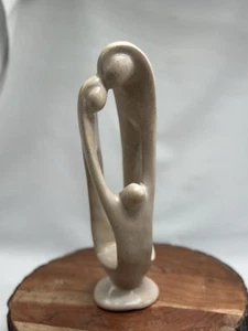 Steinskulptur Familie Figur Regal Sitter Buchstütze Liebe - Bild 1 von 4