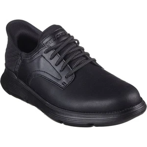 Skechers Garza - Gervin Leder Herren Schnürschuhe Schwarz Neu - Bild 1 von 9