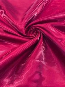 Cranberry  Glossy Bridal Satin Fabric Shiny Luxurious, Drapes Beautifully - Picture 1 of 1