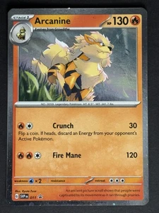 Arcanine #011 Cosmo Holo SV: Cartas Promocionales Escarlata y Violeta Tarjeta Pokémon Juego de Cartas Coleccionables - Imagen 1 de 2