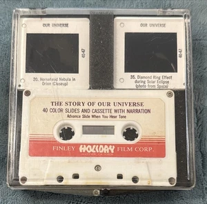 The Story Of Our Universe - 40 Color Slides & Cassette W/ Narration HFC Complete - Picture 1 of 3