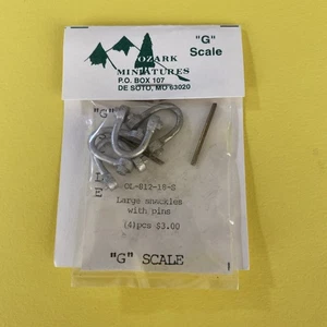 OZARK Miniatures G Scale OL-812-18-S Large Shackles W/pins* - Picture 1 of 2