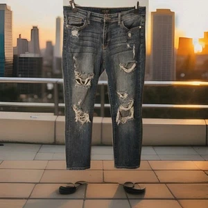 Womens Judy Blue Los Angeles Relax Fit Mid Rise Blue Denim Jeans Pants 11/30 - Picture 1 of 14