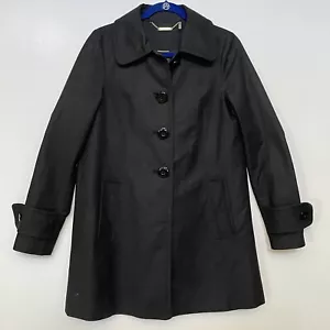Trina Turk Damen Trenchcoat schwarz Baumwollmischung Größe 8 - Bild 1 von 15