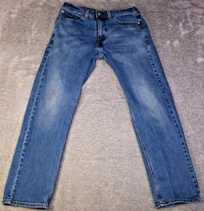Levi's Jeans 505 Straight Leg 29X27.5 (Tag 30X30) Men's Blue Pre-Owned - Picture 1 of 14