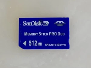 SanDisk 512MB Memory Stick PRO Duo Memory Card for Digital Camera/Sony PSP # 104 - Picture 1 of 2