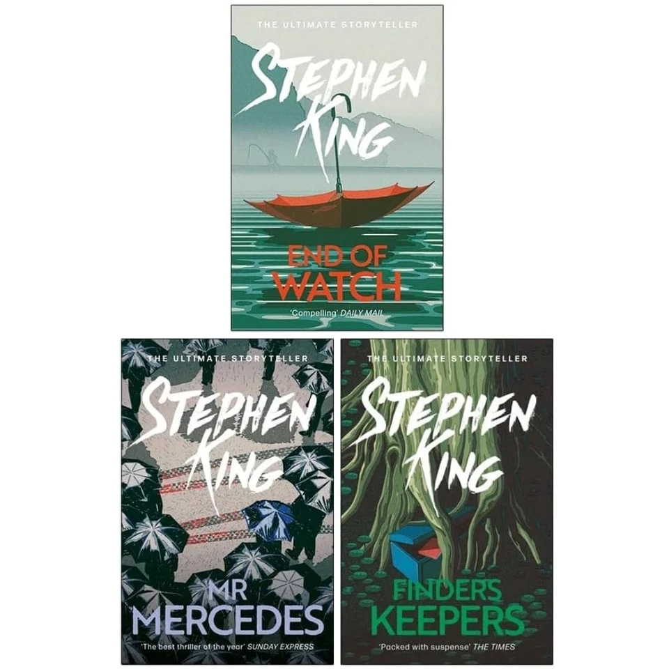 The Bill Hodges Trilogy Stephen King 3 Books Collection Set Mr MERCEDES Finders