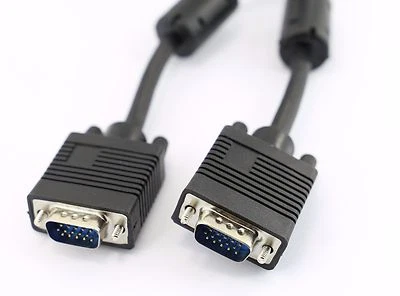 50cm VGA Monitor Cable Male to Male Connection - Connect Laptop PC to TV Video - Image 1 of 4