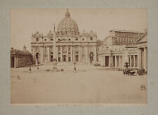 Original 1880er Albumin ROM, Petersplatz, Großformat! Italien, von Anderson?