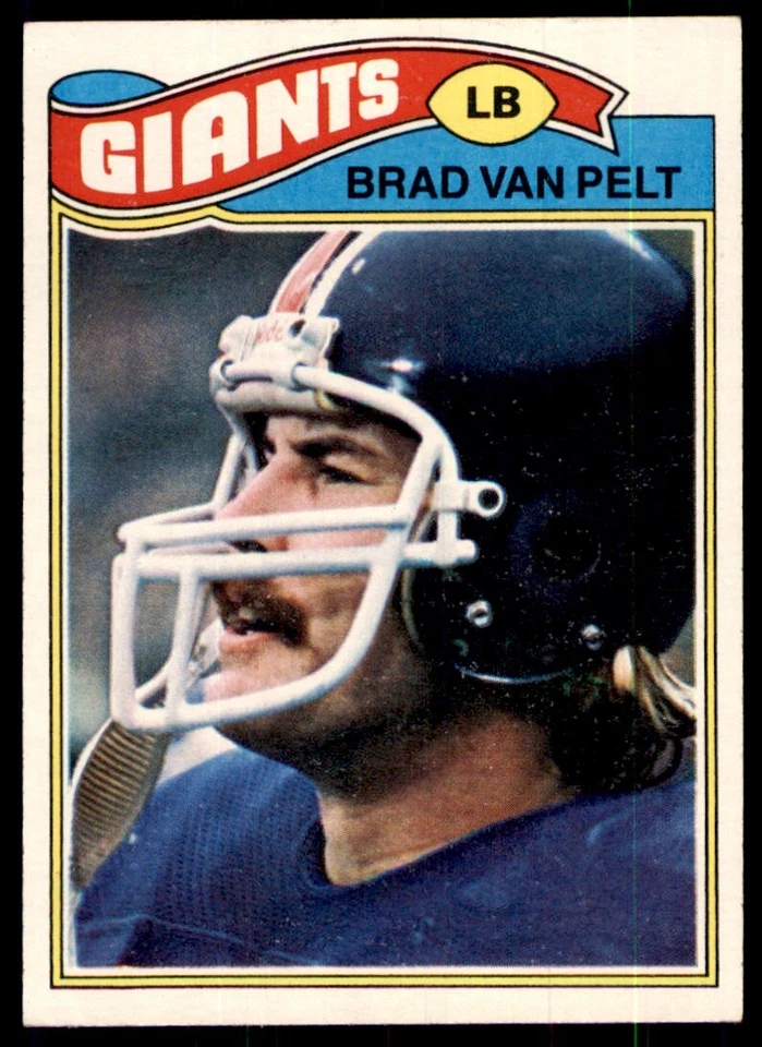 1977 Topps Brad Van Pelt Football Card New York Giants #175 - Image 1 of 2